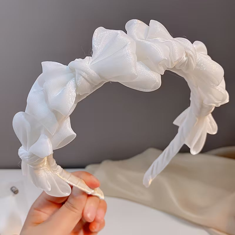 1pc New Style Pleated Bow Hair Headband.
