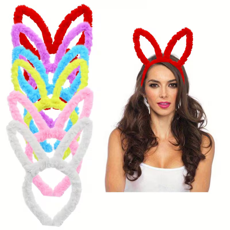 1pc Cute Velvetl Bunny Ear Hair Band.