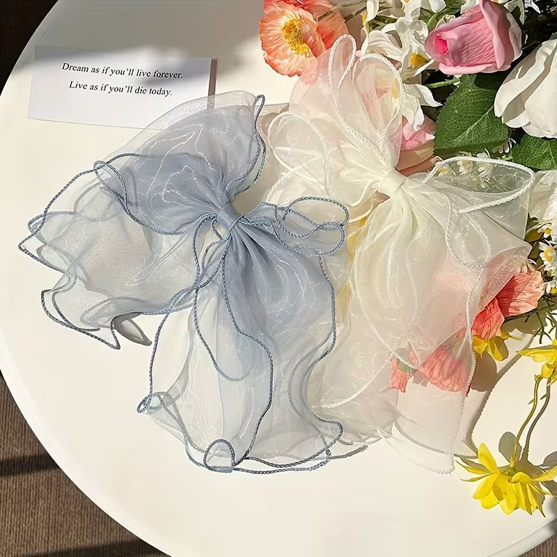 New Style Organza Bow Hair Clip.