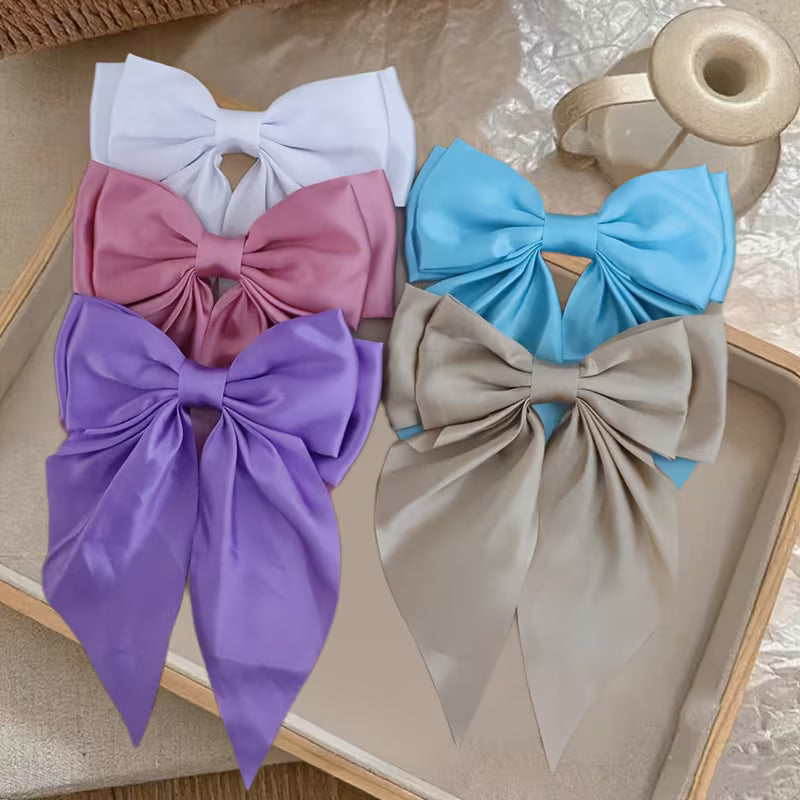 5PCS Multi-color Bow Hair Clip.