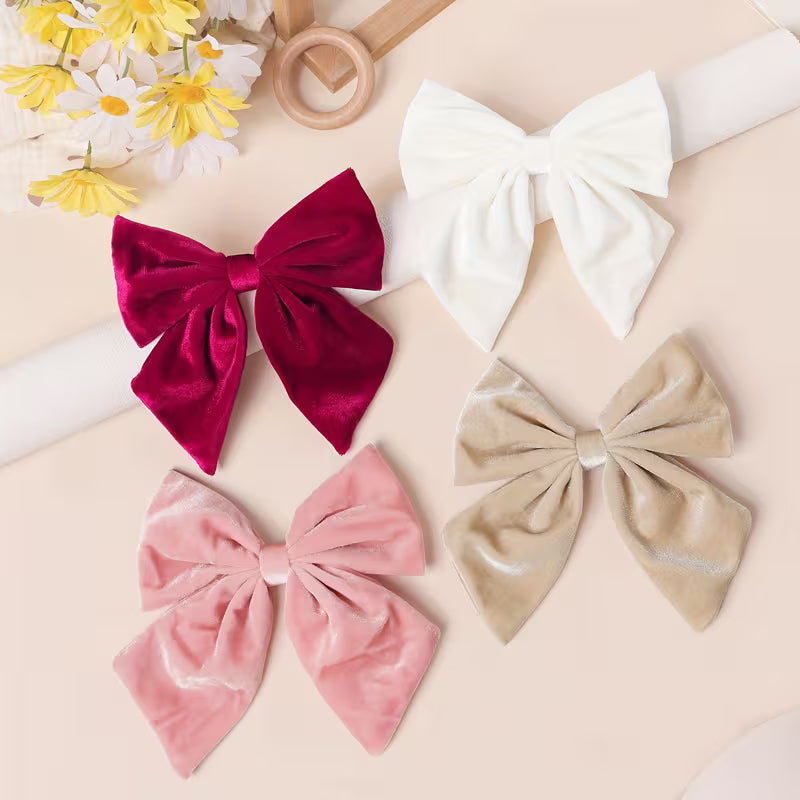 Velvet Bow Hair Clip with Bow.