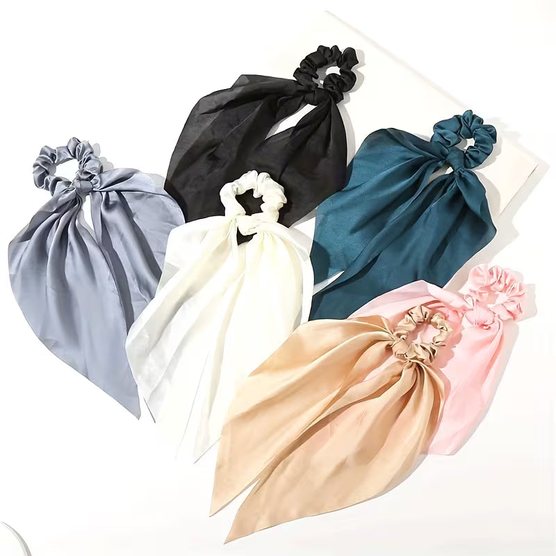 2 pcs French-Style Hair Scrunchies & Ponytail Holders.