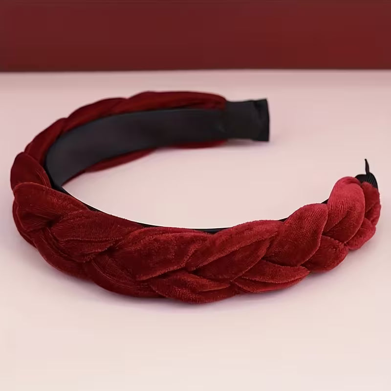 1pc Elegant Velvet Twisted Headband for Girls.
