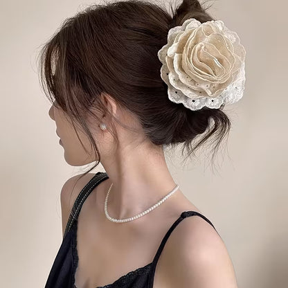 1pcs Sweet Elegant Multi Layer Flower Hair Clip for Women.