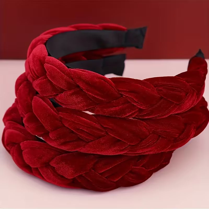 1pc Elegant Velvet Twisted Headband for Girls.