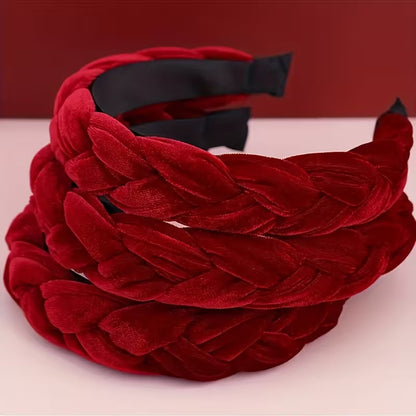 1pc Elegant Velvet Twisted Headband for Girls.