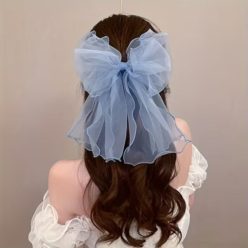 New Style Organza Bow Hair Clip.