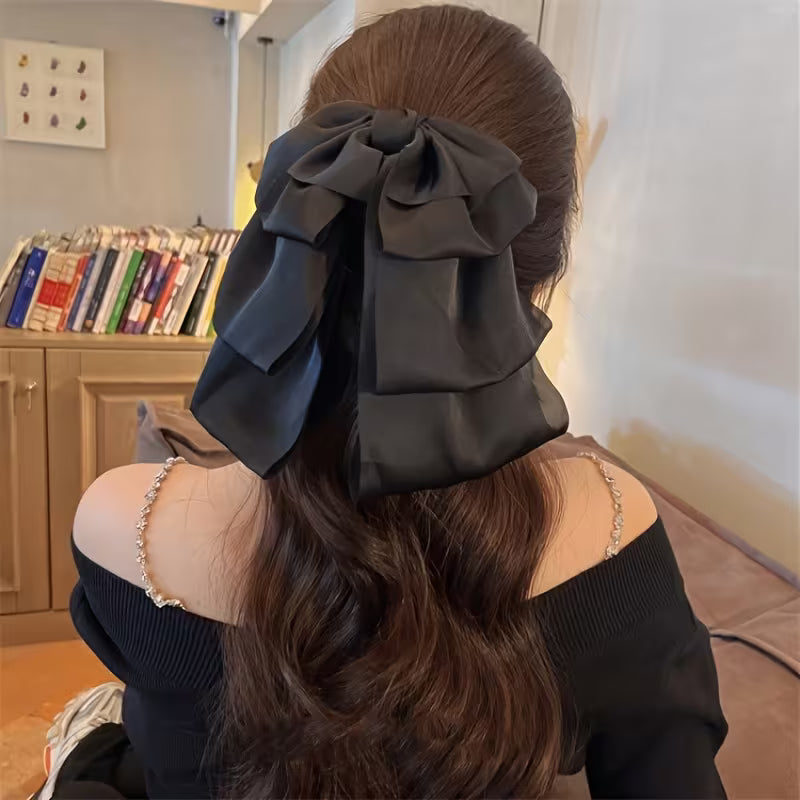 Single Large Princess Bow Hair Clip.
