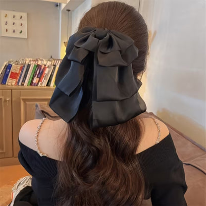 Single Large Princess Bow Hair Clip.