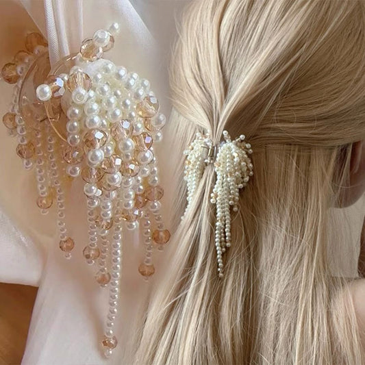 Beaded Hair Claw Clip.