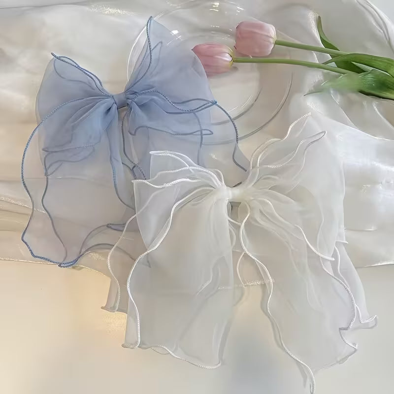 New Style Organza Bow Hair Clip.