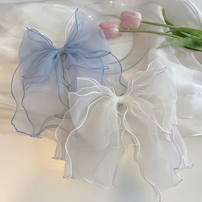 New Style Organza Bow Hair Clip.