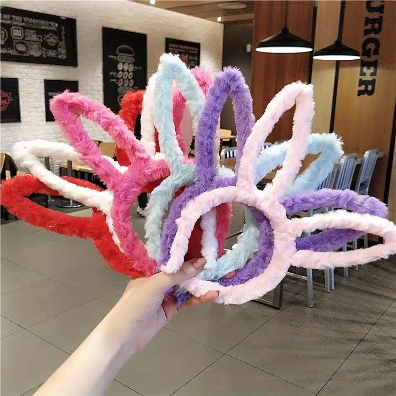 1pc Cute Velvetl Bunny Ear Hair Band.