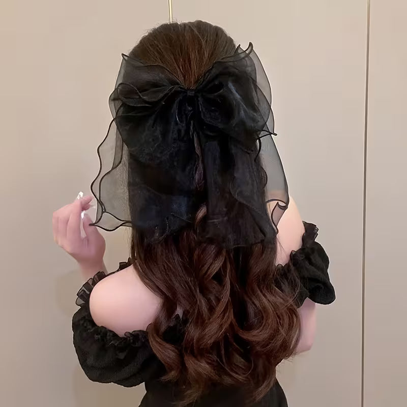 New Style Organza Bow Hair Clip.