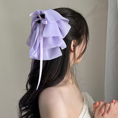 Single Large Elegant Bow Hair Clip