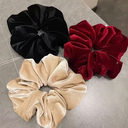 1pc Women's Velvet Large Hair Scrunchies.
