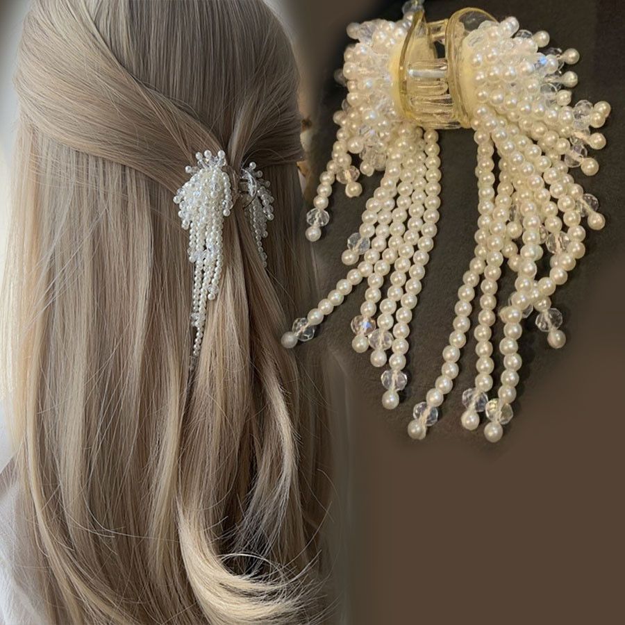 Beaded Hair Claw Clip.
