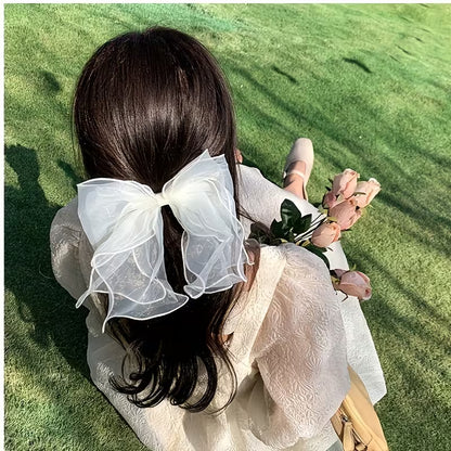 New Style Organza Bow Hair Clip.