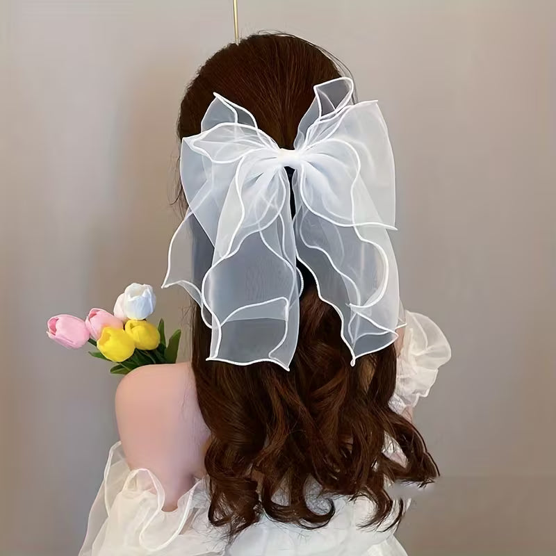 New Style Organza Bow Hair Clip.