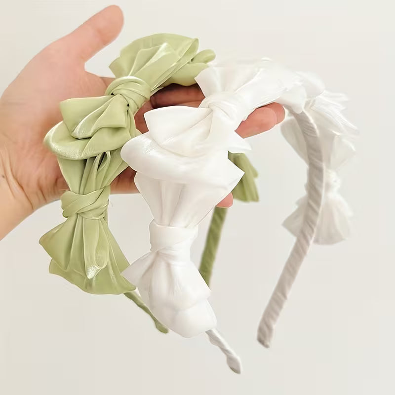 1pc New Style Pleated Bow Hair Headband.