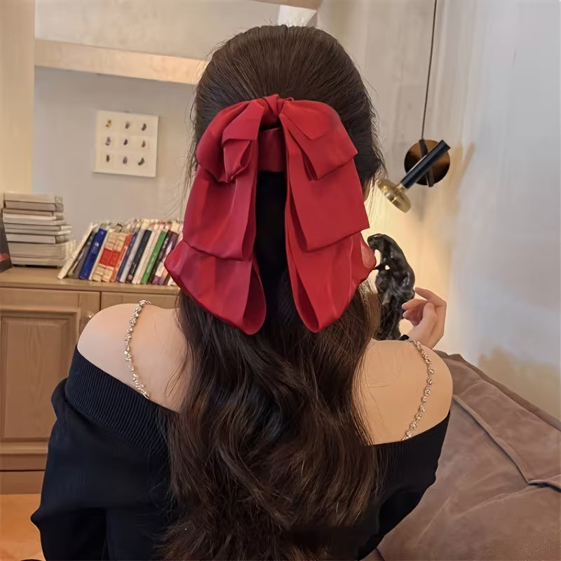 Single Large Princess Bow Hair Clip.