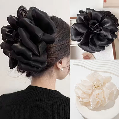 An Elegant Bubble Mesh Bow Hair Claw.