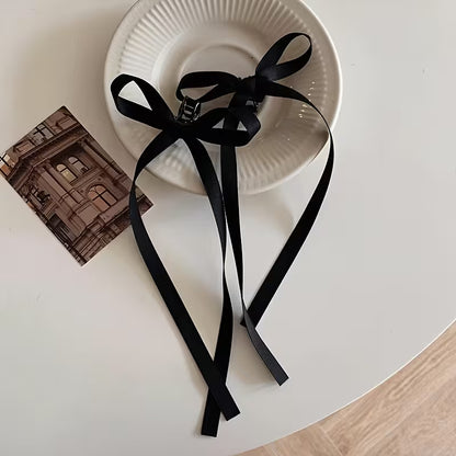 2pcs Vintage Bowknot Hair Ties with Ribbon- Elegant Hair Accessories for girls.