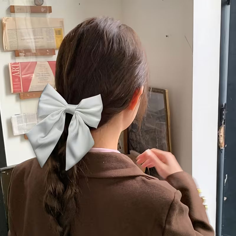 2pcs Women's Large Butterfly Bow Spring Clip Hair Accessory.