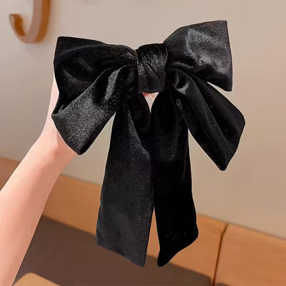 High-Quality Velvet Large Bow Hairpin for Women.