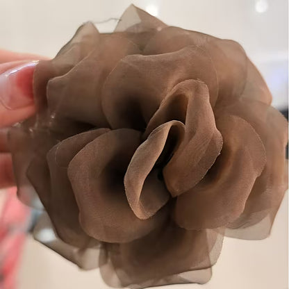 A Stylish Solid Color Rose Hair Claw.