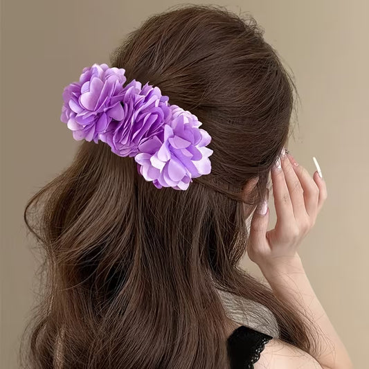 A Floral-Themed Hair Clip.