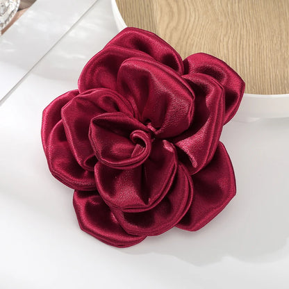 Silk Big Flower Hair Clip Side Clip for Women Hair Accessories.