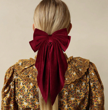 1pc Velvet Bow Hair Clip.