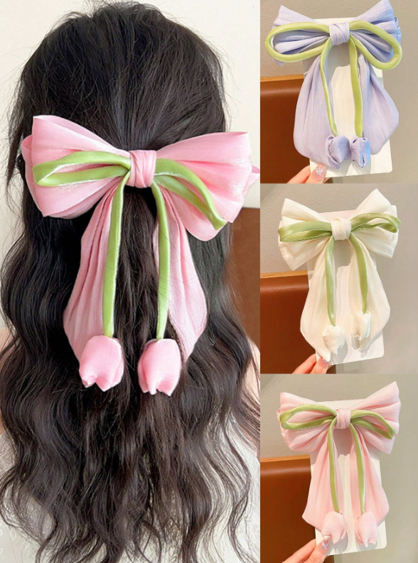 1pc Soft Tulip Hair Clip.