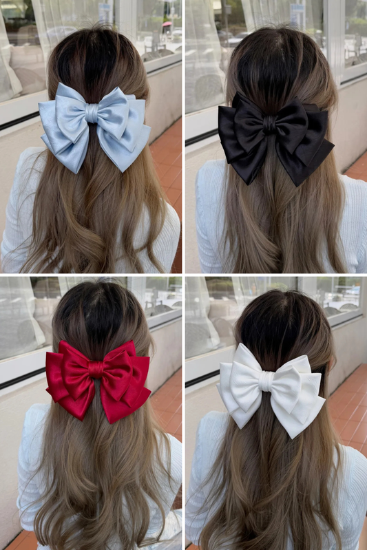 Fashion Gentle Extra Large Four-Layer Butterfly Knot Hair Clip.