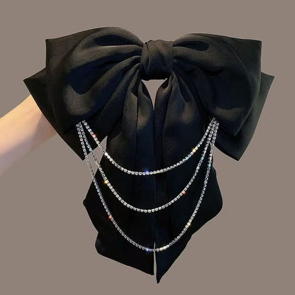 Elegant Pearl Bow Hair Clip – Luxury Statement Accessory