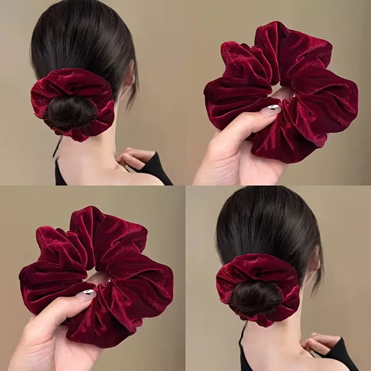 1pc Women's Velvet Large Hair Scrunchies.