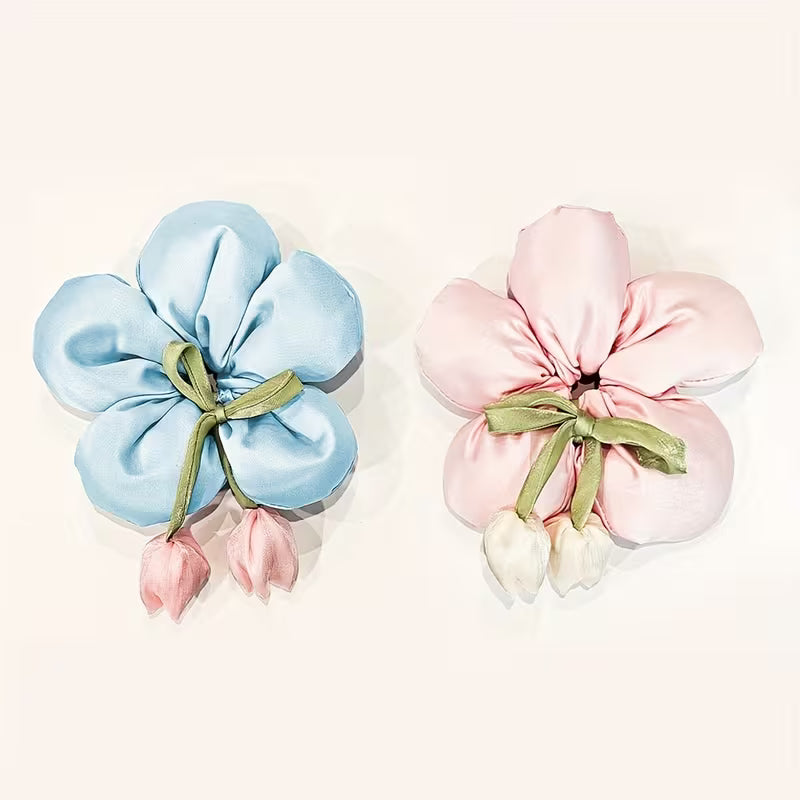 Sweet Tassel Flower Hairband Tulip Hair Scrunchies.
