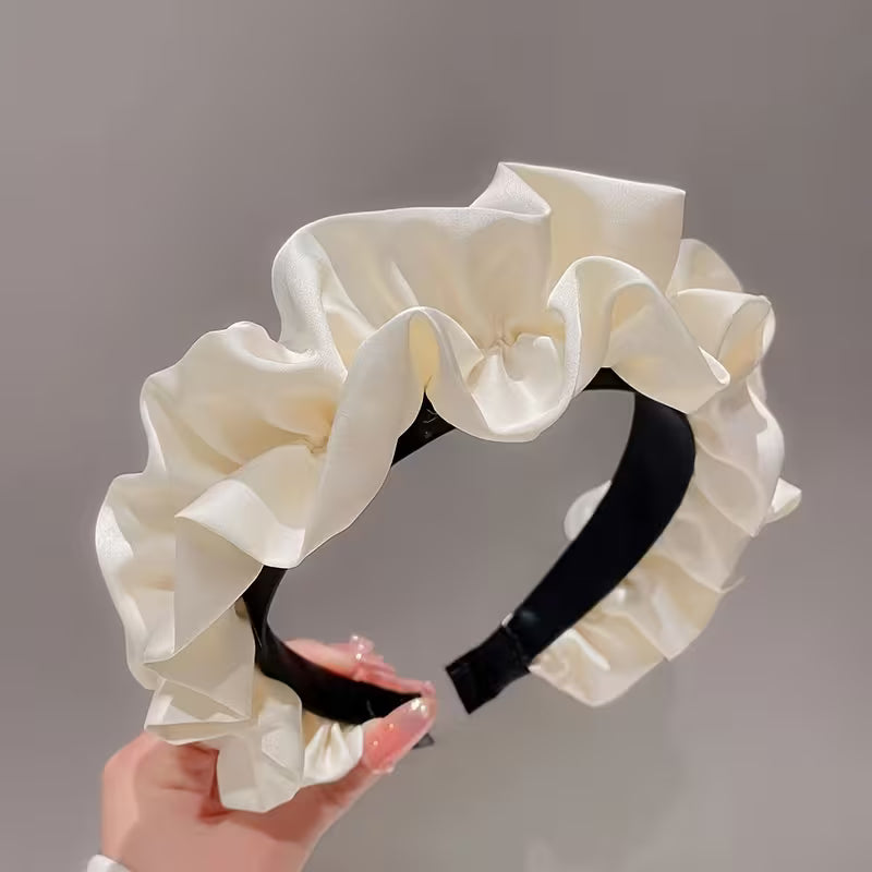 3pcs Elegant High Crown Satin Headband