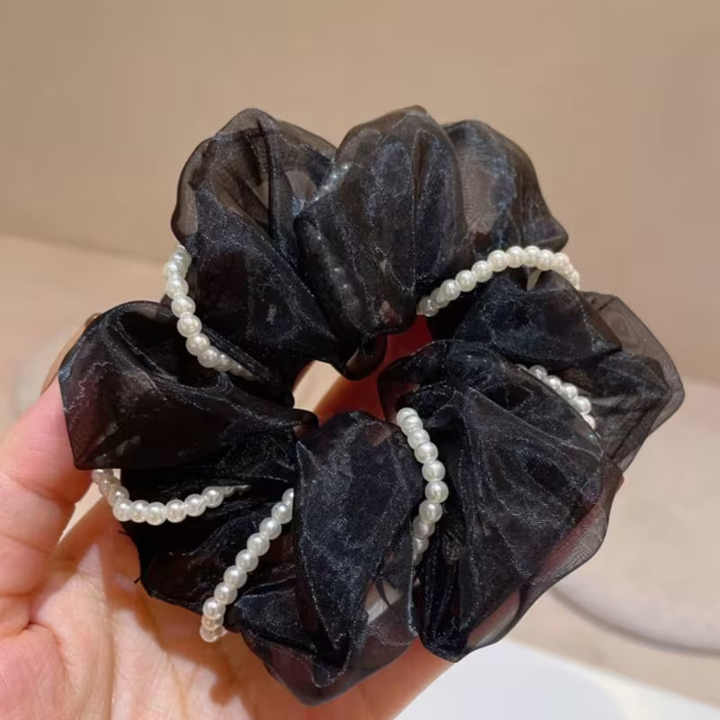 Sweet Organza Hair Ties, Versatile Hair Bands for Girls.