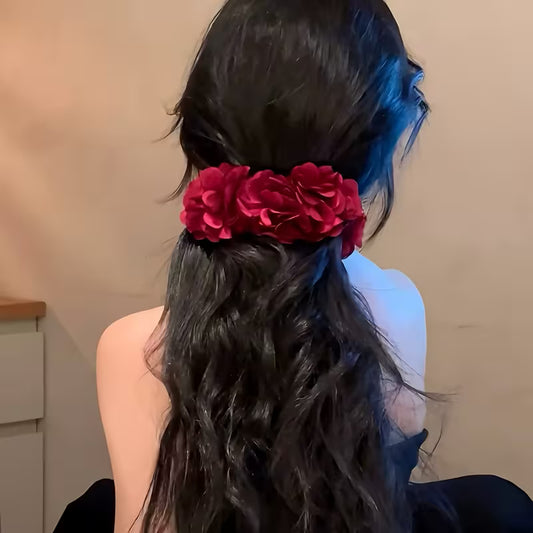 A Floral-Themed Hair Clip.