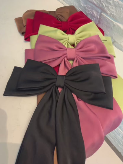 New Fashion Silk Barrette Bow Hair Clip for girls.