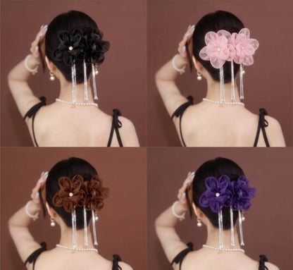 Double Flower Hair Clip.